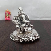 onesilver.in german silver Antique Floral Ganesha