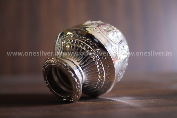 onesilver.in german silver Astalakshmi Bindige 7" kalash