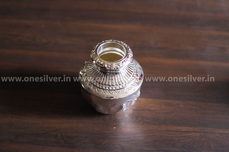 onesilver.in german silver Astalakshmi Bindige 7" kalash