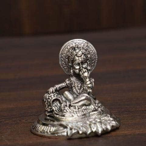 onesilver.in german silver Black Metal Krishna Designer