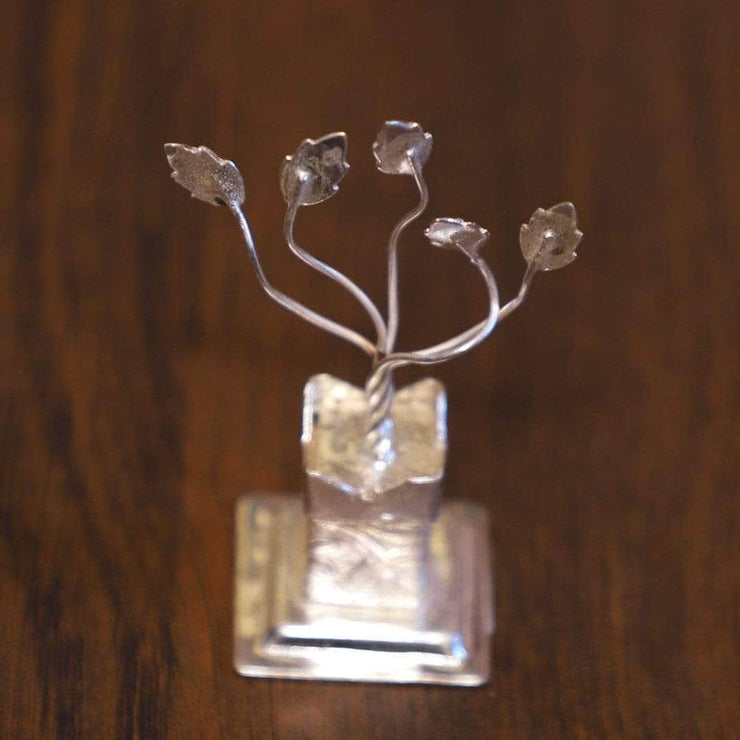 onesilver.in german silver Brindavan Tulasi Small 8cm