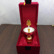 onesilver.in german silver Ganesh Shadow Deepa Red Box 2668/4
