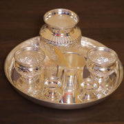 onesilver.in german silver German silver Pooja Set