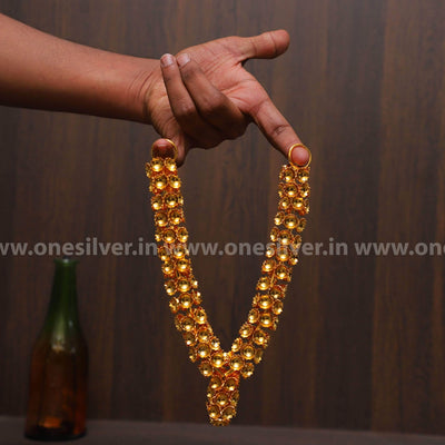 onesilver.in german silver GS Gold coated Mala Mid