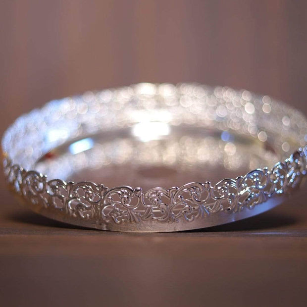 onesilver.in german silver Imported Pooja Plate GT 19