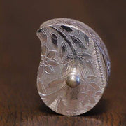 onesilver.in german silver Mango Shape Kumkum Dabbi