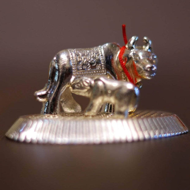 onesilver.in german silver Mini Cow & Calf Silver