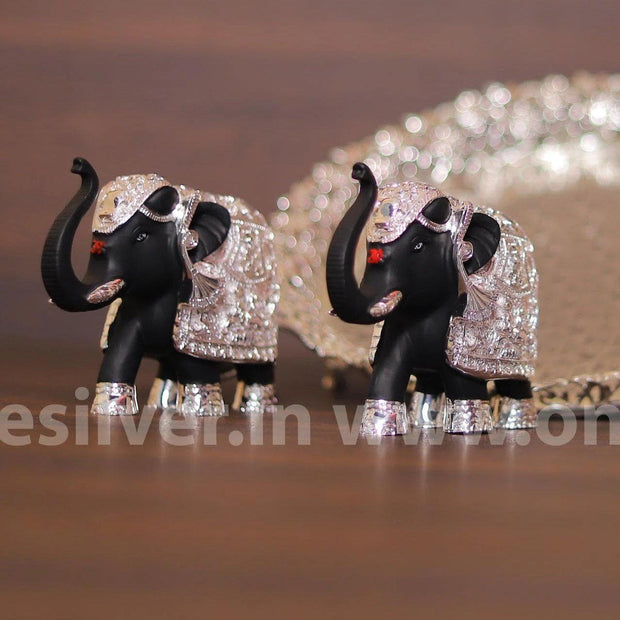 onesilver.in gift set Elephant Pair 4.5inch