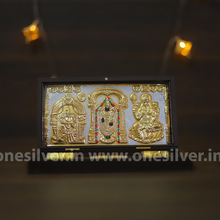 onesilver.in gift set Golden Lakshmi Venkateshwara