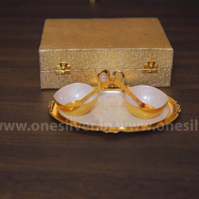onesilver.in gift set GS Two cup Plate Gift Set