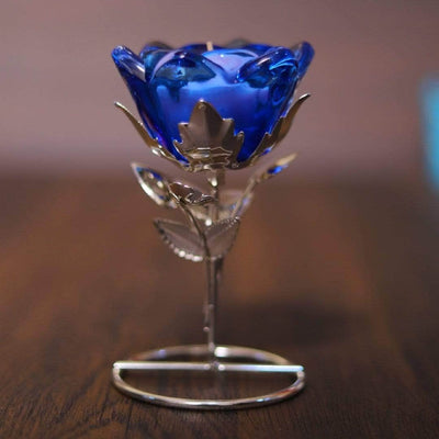 onesilver.in gifts Blue Candle Stand