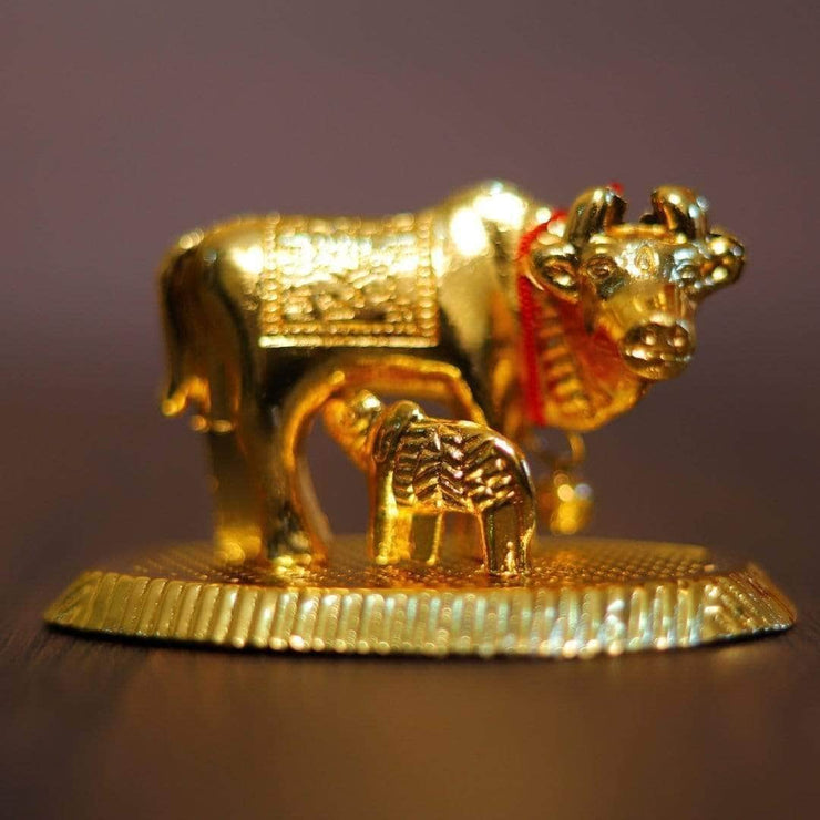 onesilver.in gifts Cow & Calf Gold Small