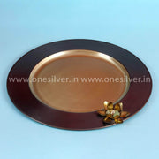 onesilver.in home decor Brass Naakam Pooja Plate 12"
