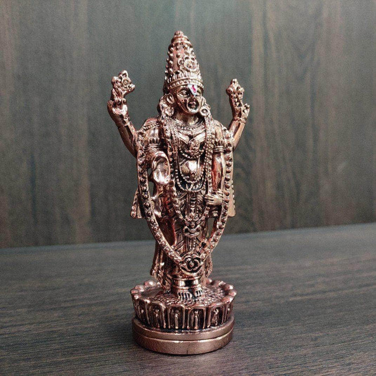 onesilver.in idols Balaji Full Copper Gold Color Idol 4.5"