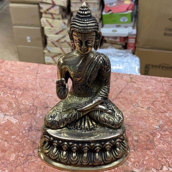 onesilver.in idols Brass Buddha Idol