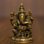 onesilver.in idols Brass Ganesha