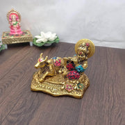 onesilver.in idols Brass Mixed Krishna Nandi