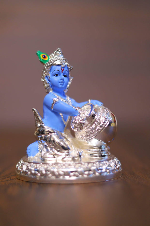 onesilver.in idols Lord Krishna 5.5"
