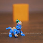 onesilver.in krishna idol Baby Krishna Silver Blue