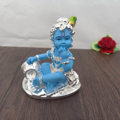 onesilver.in krishna idol Pot Krishna Blue 3"