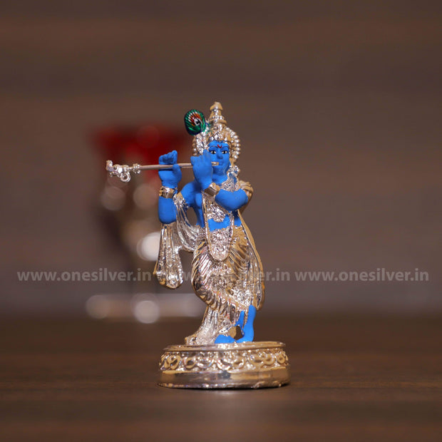 onesilver.in krishna idol Standing Krishna 5"