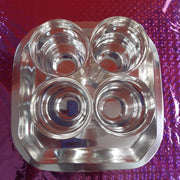onesilver.in kumkum bharani S P Glass set 4pcs