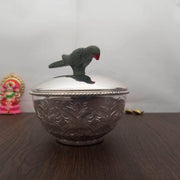 onesilver.in kumkum bowl Antique Parrot Bowl