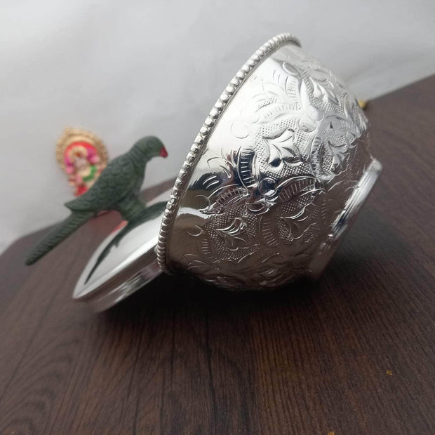 onesilver.in kumkum bowl Antique Parrot Bowl