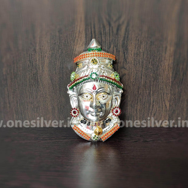 onesilver.in Lakshmi face with jewellery