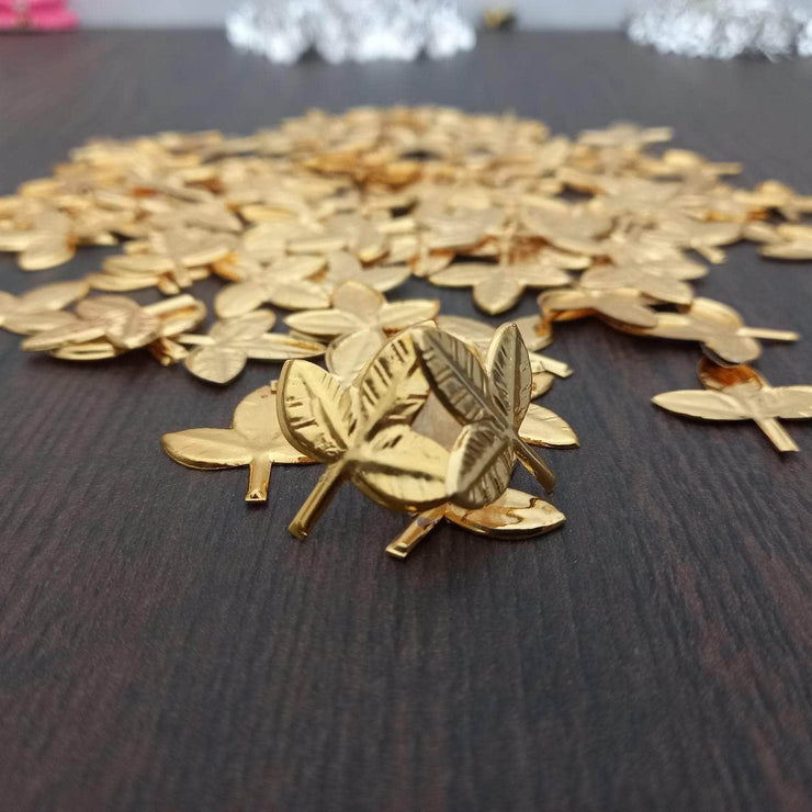 onesilver.in metal flower set GS 108 Petals Set Gold F1