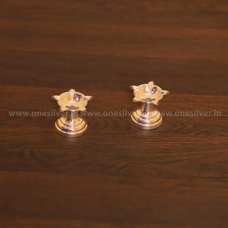 onesilver.in Panchamukhi Deepa Small Pair