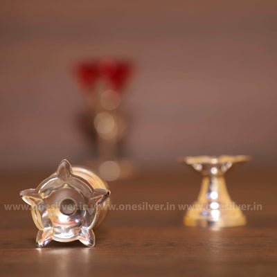 onesilver.in Panchamukhi Deepa Small Pair