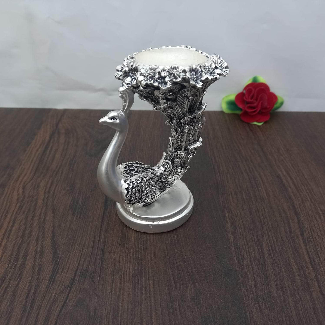 Peacock Candle Silver TT Idol 4