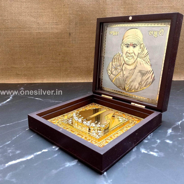 onesilver.in Shirdi Sai Baba Gift Box 4x4
