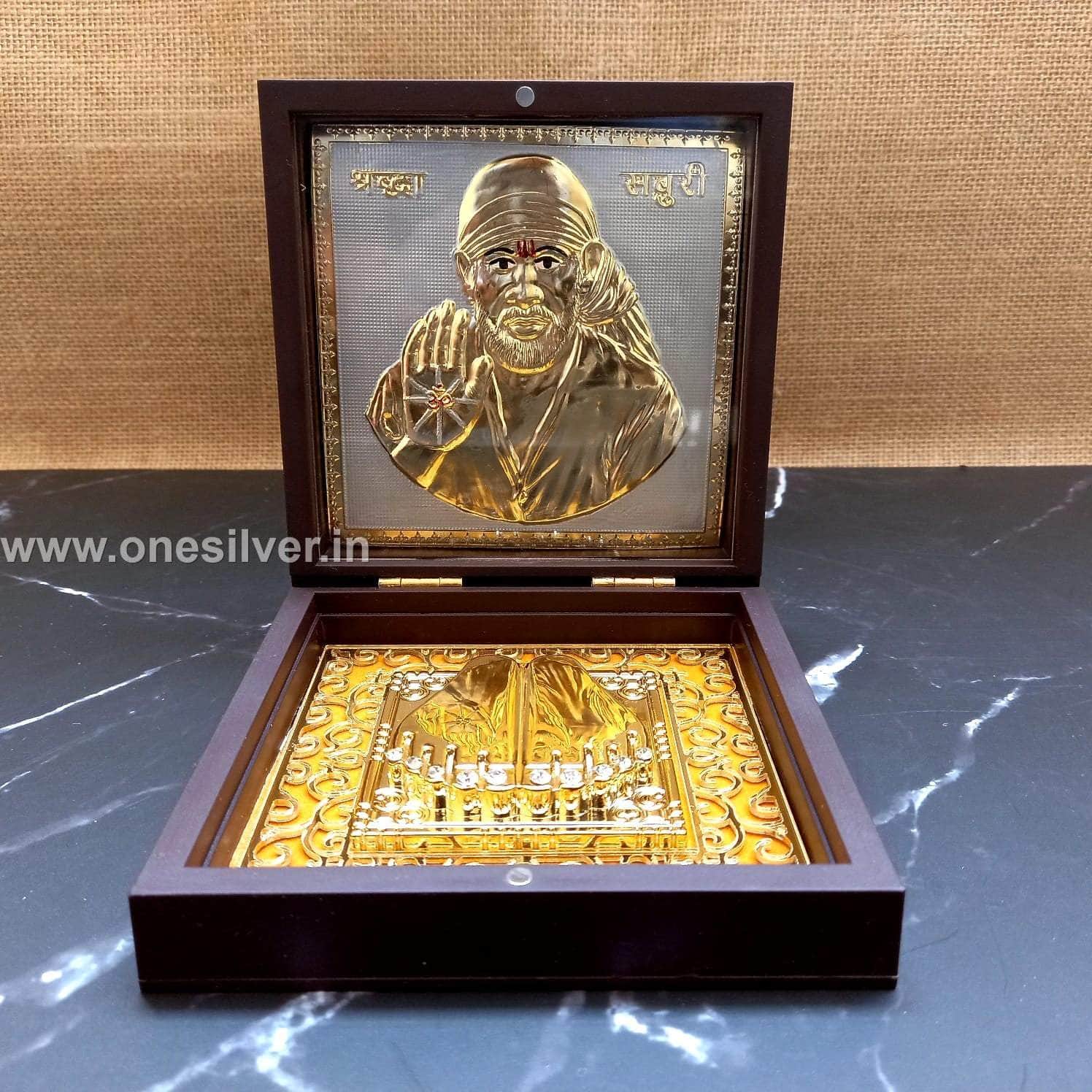 Sai Baba Murti Shirdi Saibaba Idol for Pooja Mandir Decoration Metal S