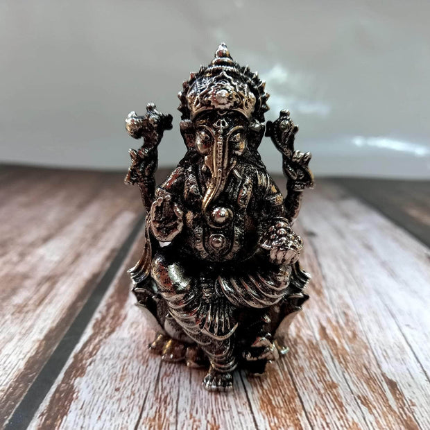 onesilver.in Shiva Ganesh Idol Metallic