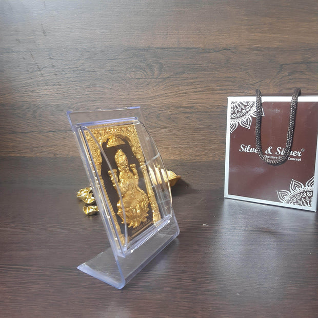 onesilver.in silver 99.9 gold 3D Lakshmi Frame 5"
