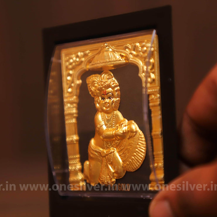 onesilver.in silver 99.9 gold Laddu gopal 3.5 inch