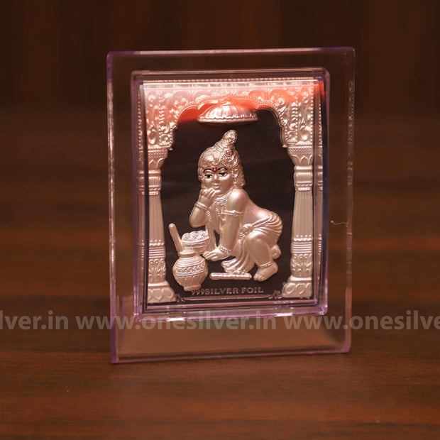 onesilver.in silver 999 Silver 3D Laddu Gopal 5"