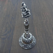 onesilver.in silver bell Ganesh Antique GS Pooja Bell Mixed 13 CM
