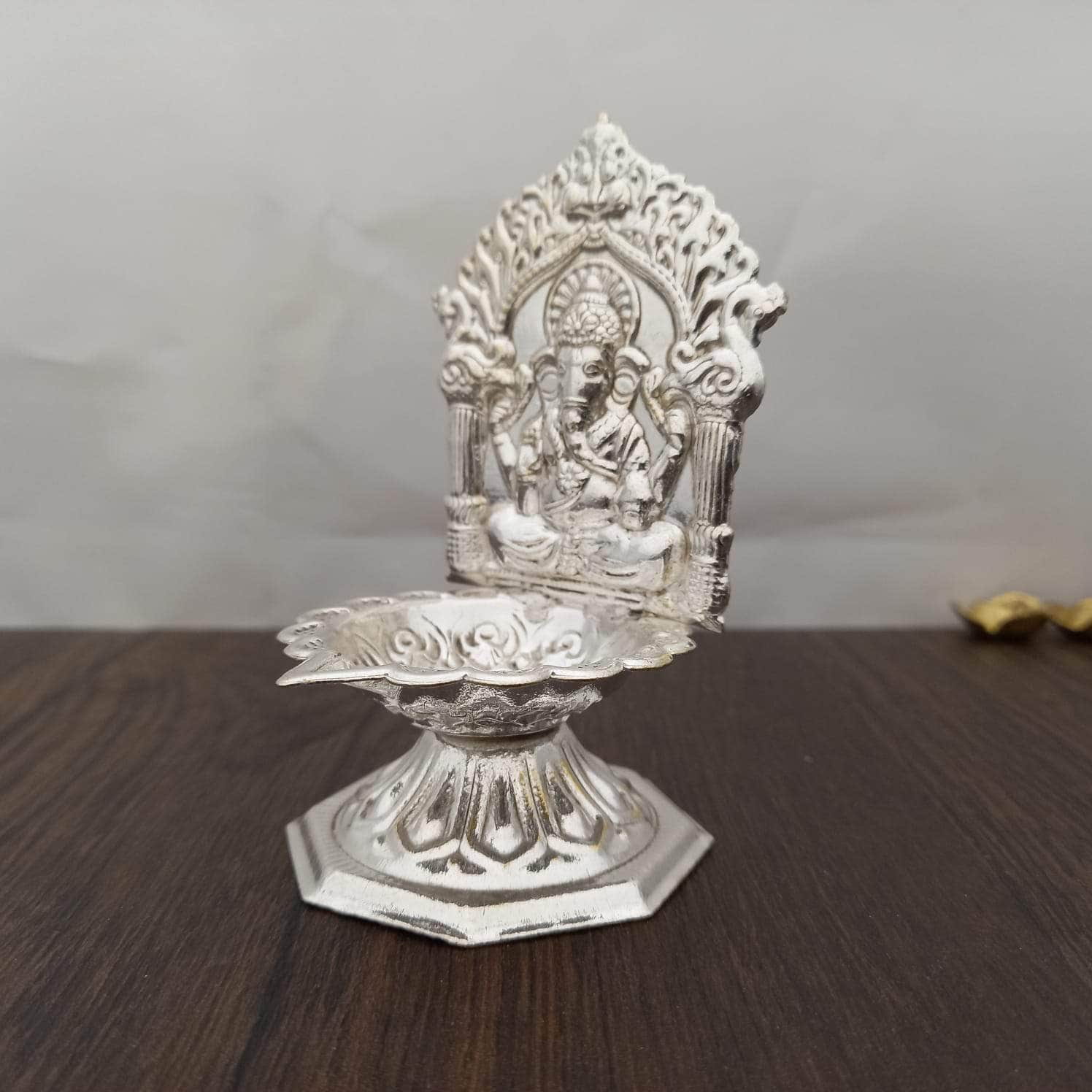 Solid silver handmade elegant oil lamp or kumkum bowl, silver home temple  utensils, silver diya, deepak, silver utensils Diwali puja su533 | TRIBAL  ORNAMENTS