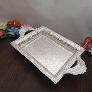 onesilver Pooja Tray GS Pooja Rectangle Tray GT 5159